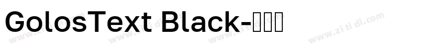 GolosText Black字体转换